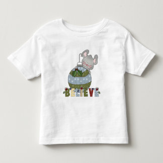 Believe Little Mouse Ornament Christmas Toddler T-shirt