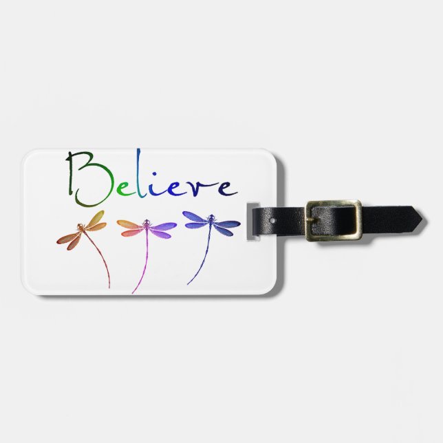 Believe Luggage Tag (Front Horizontal)