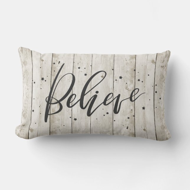 BELIEVE LUMBAR PILLOW (Front)