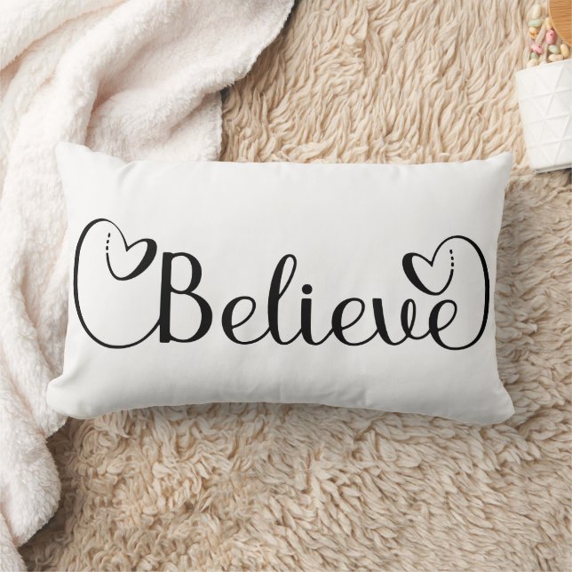 Believe Lumbar Pillow (Blanket)