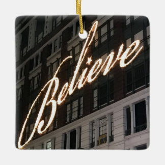 Believe Macy's Christmas Ornament