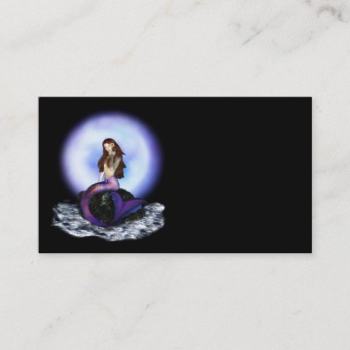 Customizable Believe Mermaid Business Card