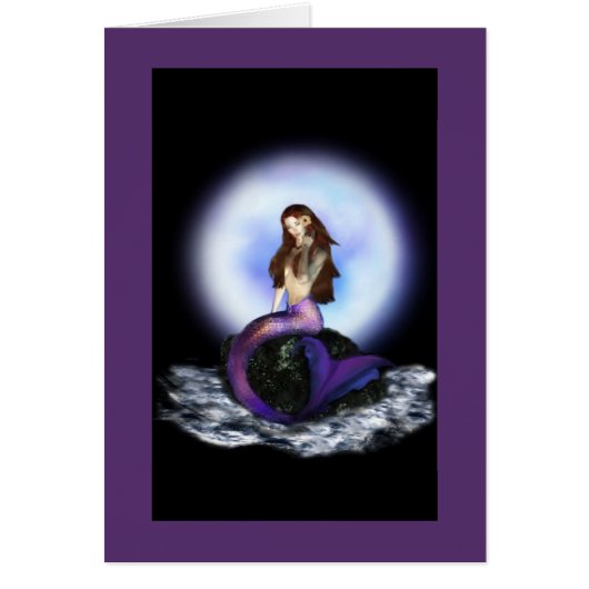 Believe Mermaid Cards Purple (Front)