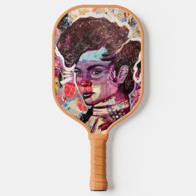 Believe Monogram Initial  Pickleball Paddle (Front)