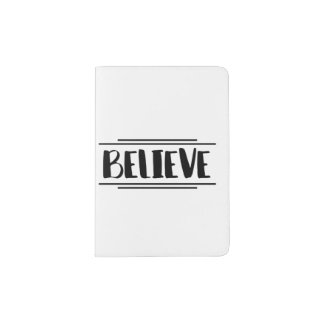 Believe | Monogram Personalized Passport Holder
