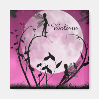 Believe moon fairies magnet