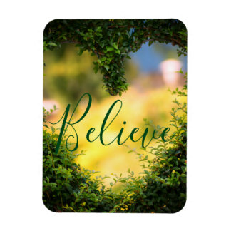 Believe | Motivational, Inspirational Heart Magnet