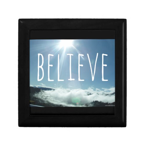 Believe Motivational Saying Gift Box