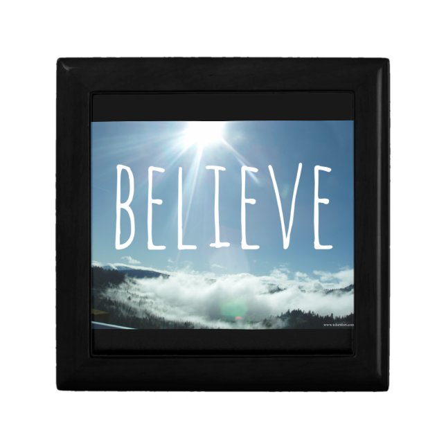 Believe Motivational Saying Gift Box (Front)