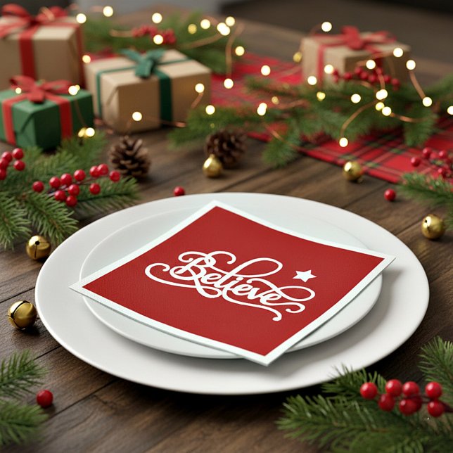 Believe  napkins (Creator Uploaded)