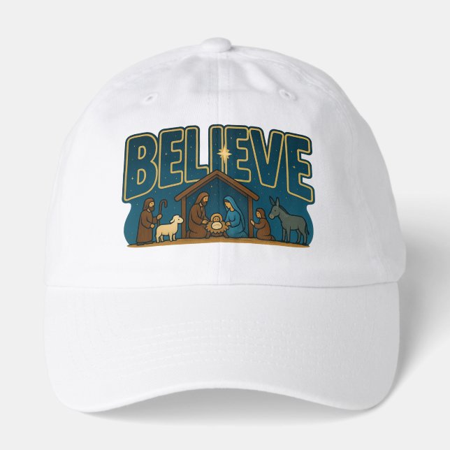 Believe Nativity Hat (Front)