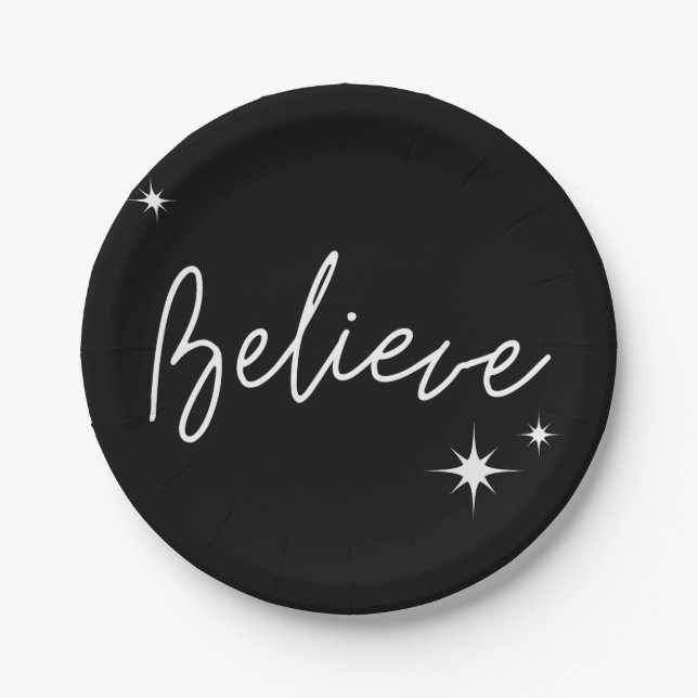 Believe Paper Plates (Front)