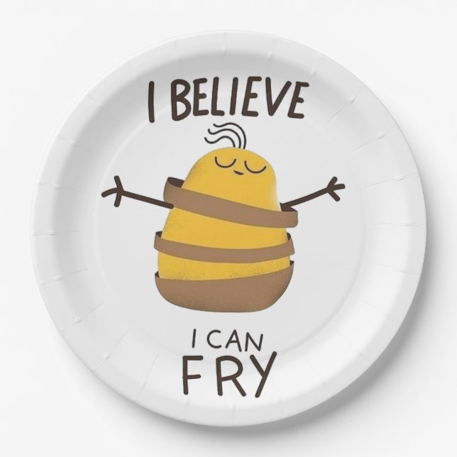 Believe  paper plates (Front)