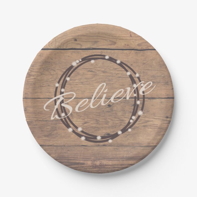 Believe Paper Plates (Front)