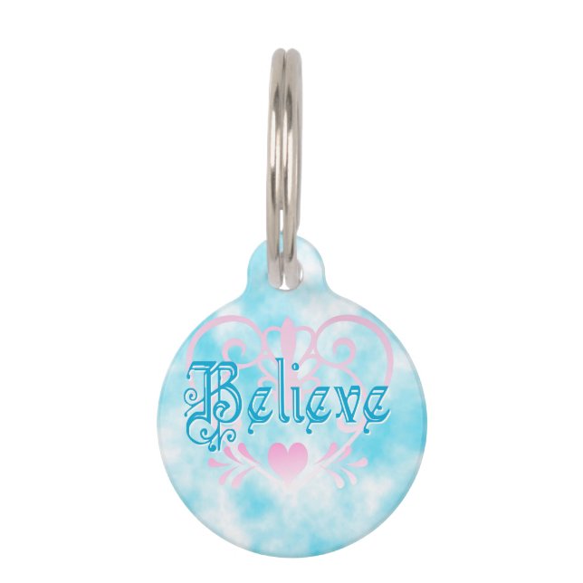 Believe Pet ID Tag (Back)