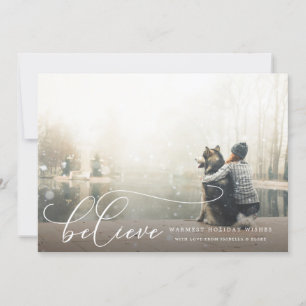 Believe Photo Holiday Card
