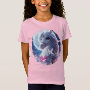BELIEVE pink top fantasy cute 