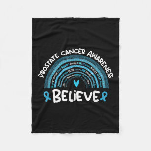Believe Prostate Cancer Awareness Month _ Prostate Fleece Blanket