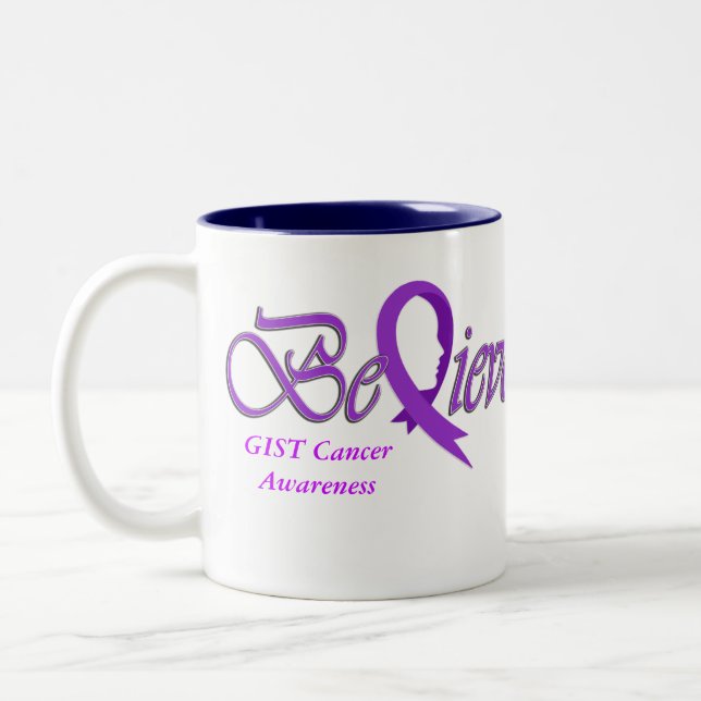 Believe "Purple Mug" Two-Tone Coffee Mug (Left)