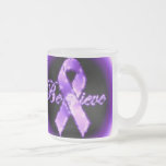 Believe Purple Ribbon Awareness Mug at Zazzle