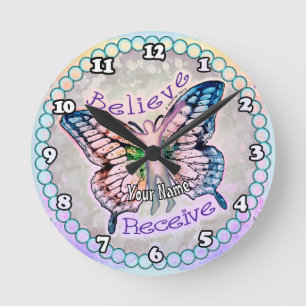 Believe Receive Round Clock