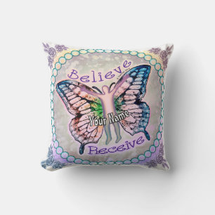 Believe Receive Throw Pillow