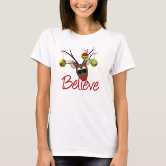 Believe Reindeer Man T-shirt