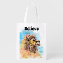 Believe Reusable Grocery Bag