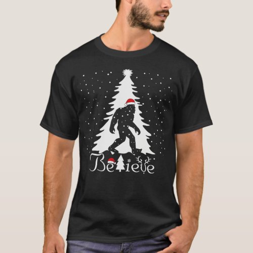 Believe Santa Claus Christmas Gift T_Shirt