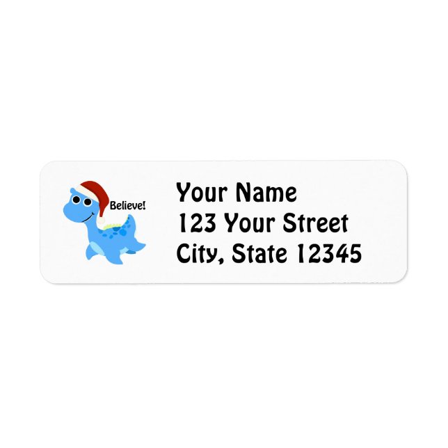 Believe! Santa Nessie Label (Front)