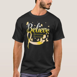 Believe Sarcoma Awareness Butterfly T-Shirt