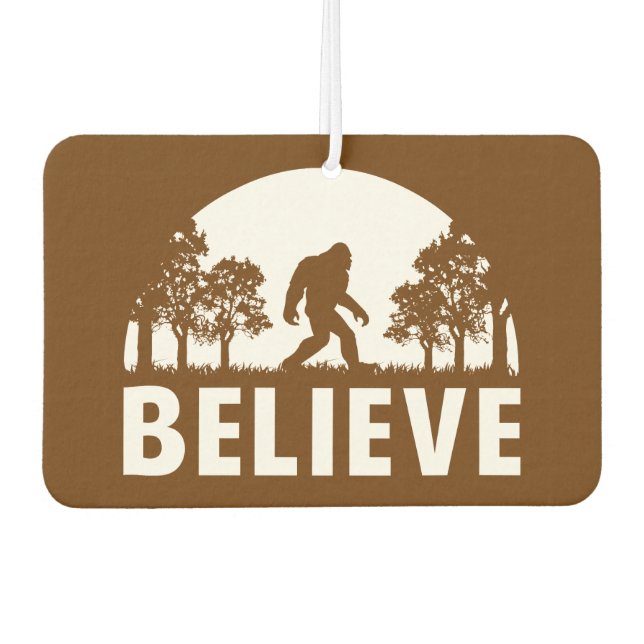 Believe Sasquatch Air Freshener (Front)