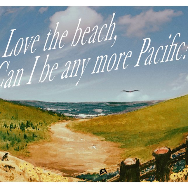 Believe.  Scenic Seaside Painting Card (Creator Uploaded)