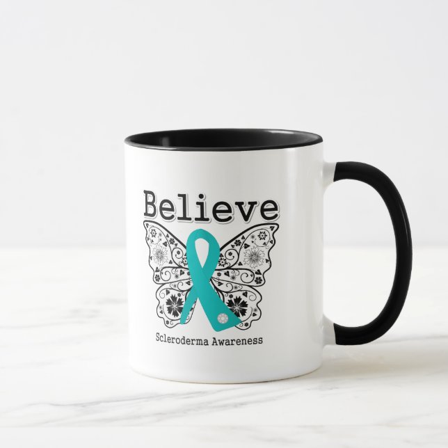 Believe Scleroderma Awareness Mug (Right)