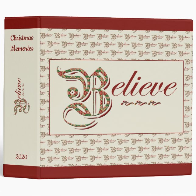 Believe Scrapbook Binder (Front/Spine)