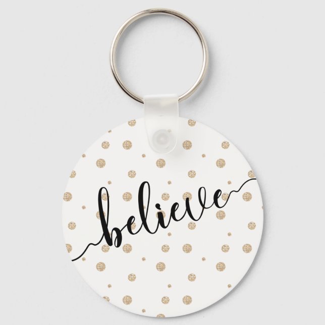 Believe Script Keychain (Front)