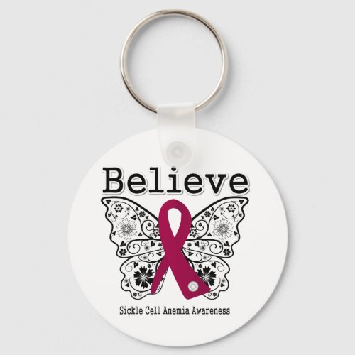 Believe Sickle Cell Anemia Keychain