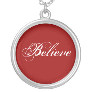Believe Silver Plated Necklace