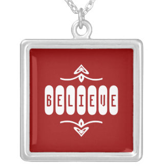 Believe Silver Plated Necklace