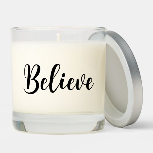 Believe Simple Modern Minimalist  Scented Candle