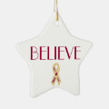 BELIEVE SMA AWARENESS RIBBON ORNAMENT | Zazzle