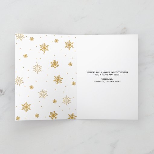 Believe Snowflakes | Folded Holiday Greeting Card | Zazzle
