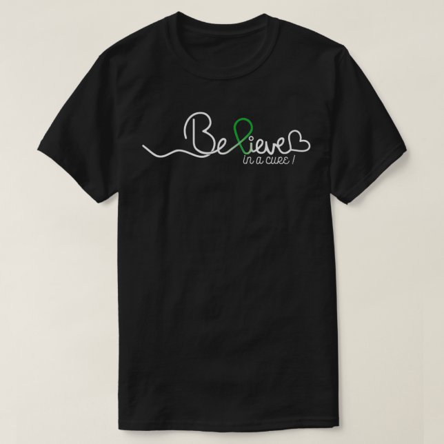 Believe Spinal Cord Injuries Awareness Supporter R T-Shirt (Design Front)
