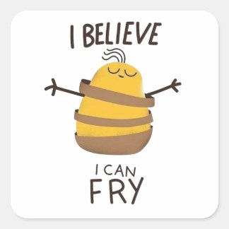 Believe  square sticker