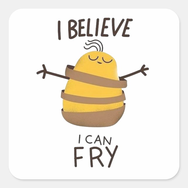 Believe  square sticker (Front)