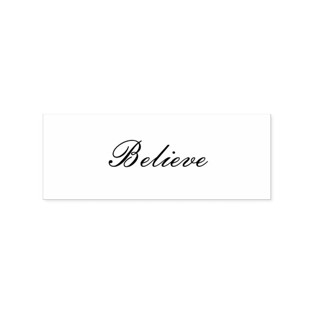 Believe Stamp with Black Ink Pad (Imprint)