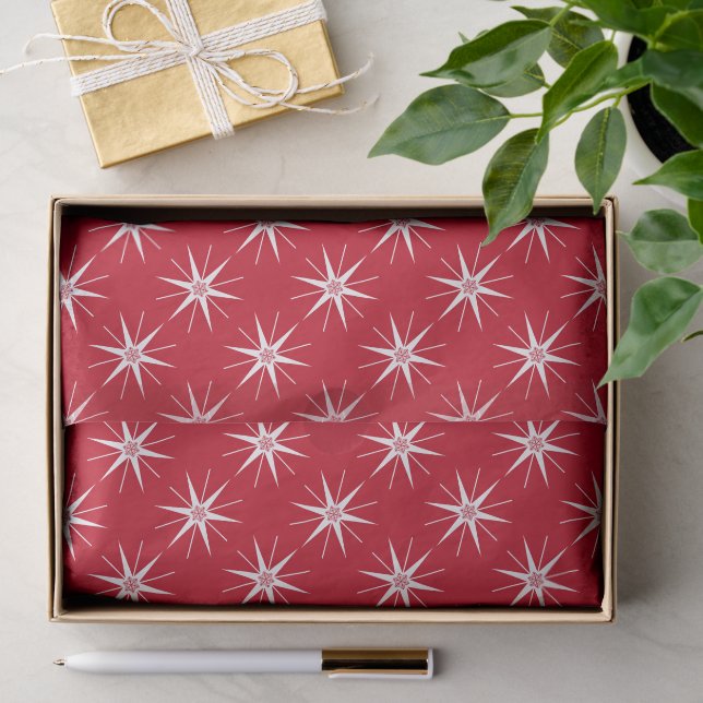 Believe Star Red Christmas Holiday Tissue Paper (Gift)