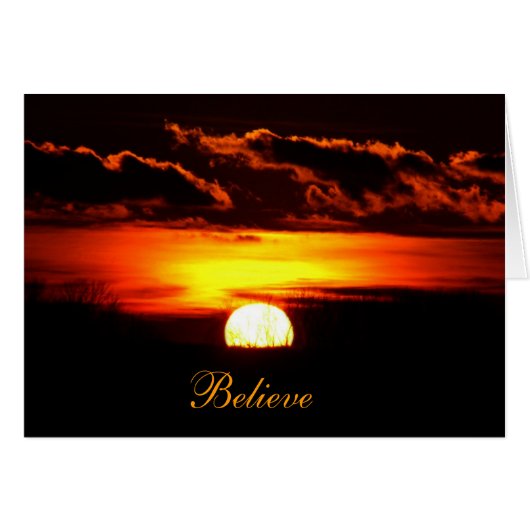 Believe sunrise cards (Front Horizontal)