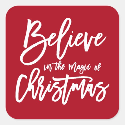 Believe  The Magic of Christmas Holiday Sticker