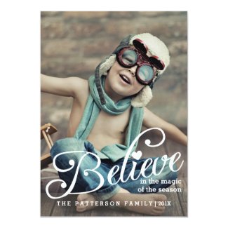 BELIEVE | The Magic of Christmas Photo Card